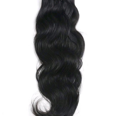 10pcs Natural Wave Black Clip in Hair Extensions